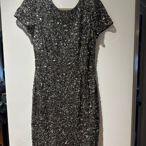 Elegant Sequin Dress in Shimmering Silver